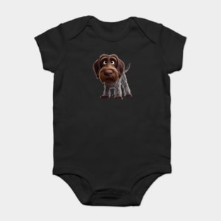 German Wirehaired Pointer Dog Baby Bodysuit